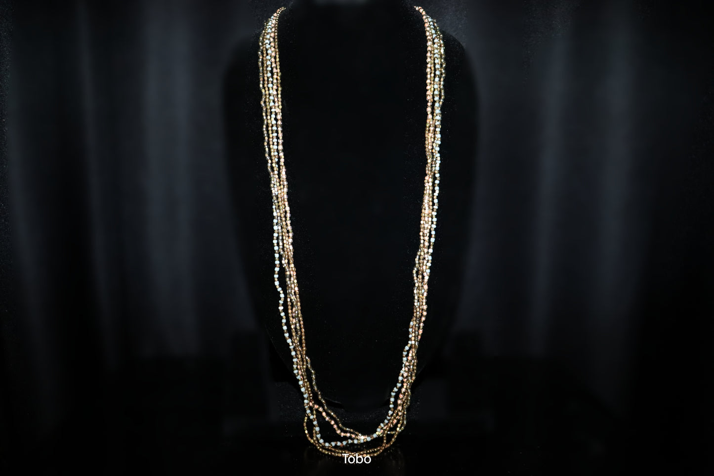 Midnight Blossom Sugar Strand Necklace