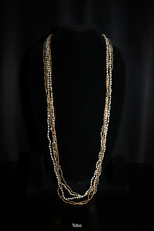 Midnight Blossom Sugar Strand Necklace