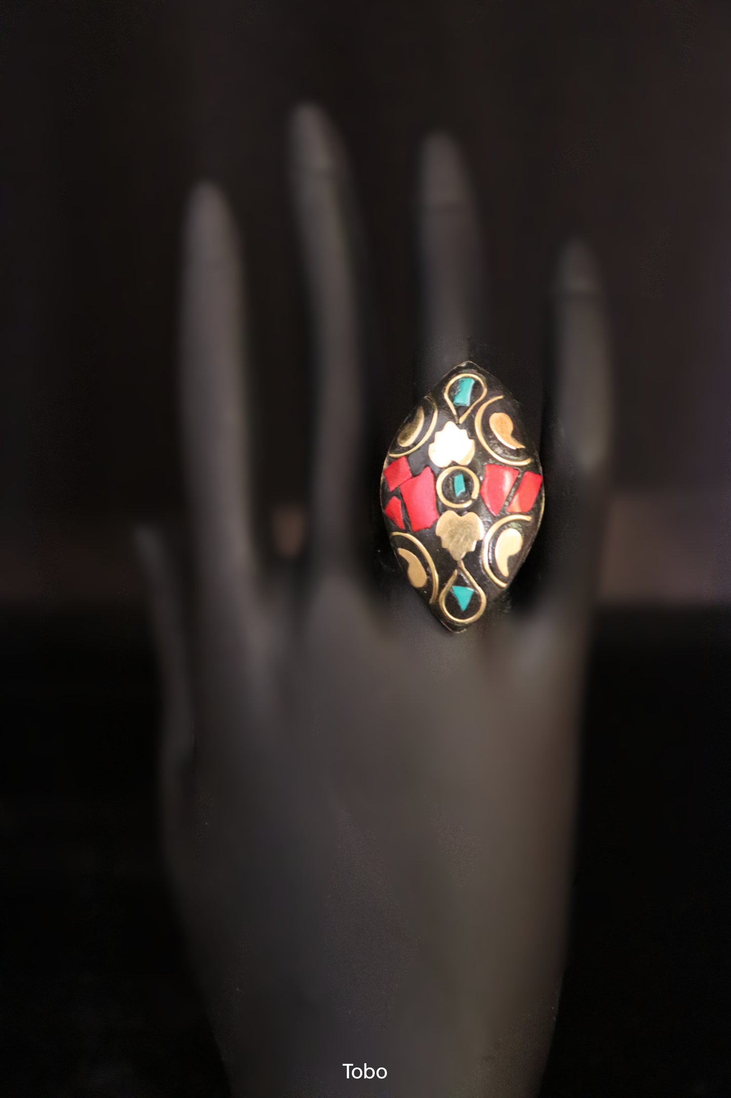 ToBo Lacquer Leaf Ring