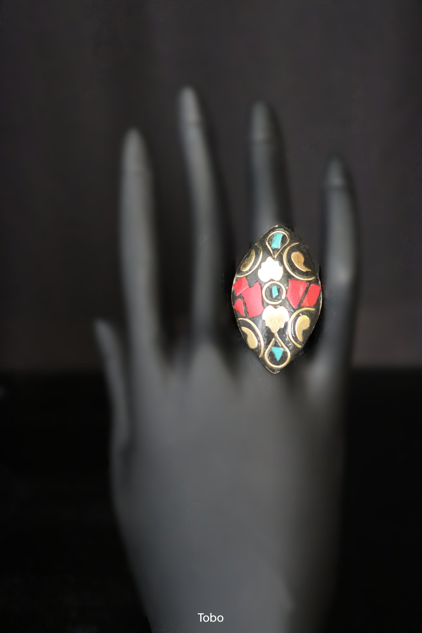 ToBo Lacquer Leaf Ring