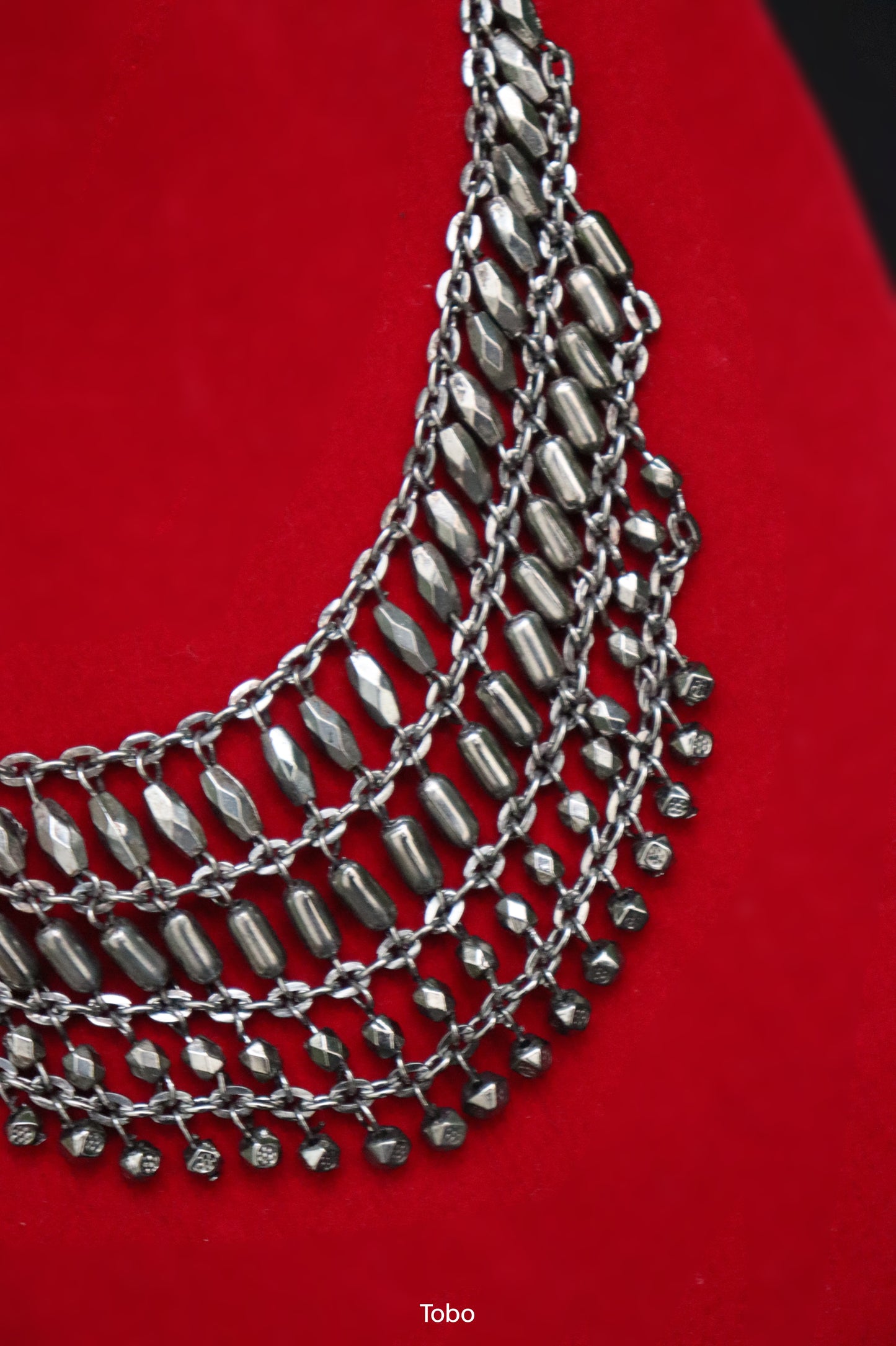 Midnight Cascades Collar Necklace