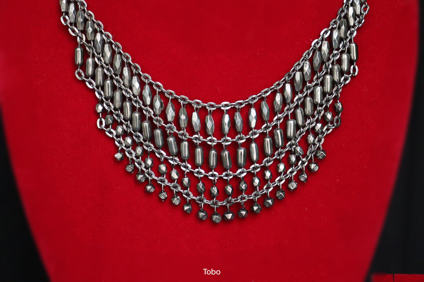 Midnight Cascades Collar Necklace