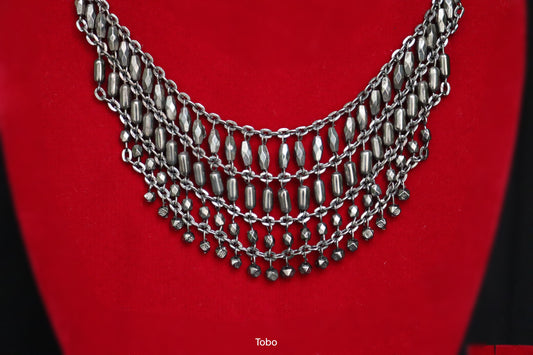 Midnight Cascades Collar Necklace