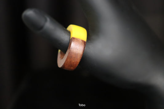 Sunrise Timber Resin Ring