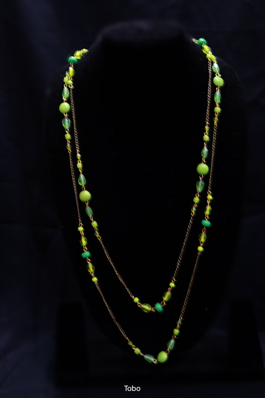 Verdant Vista Bead Necklace