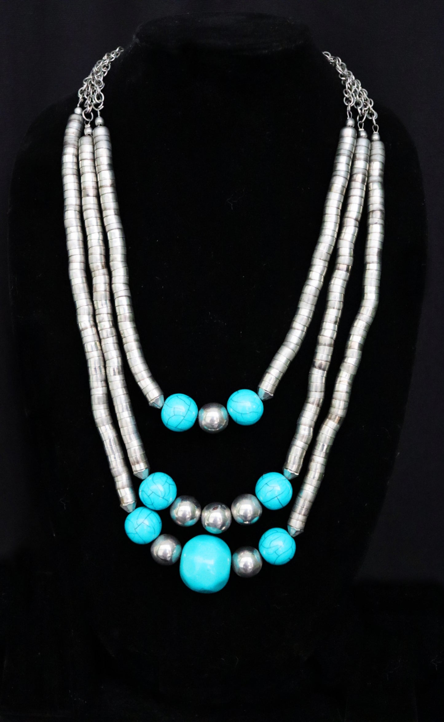 Ocean Breeze Triple Layer Necklace
