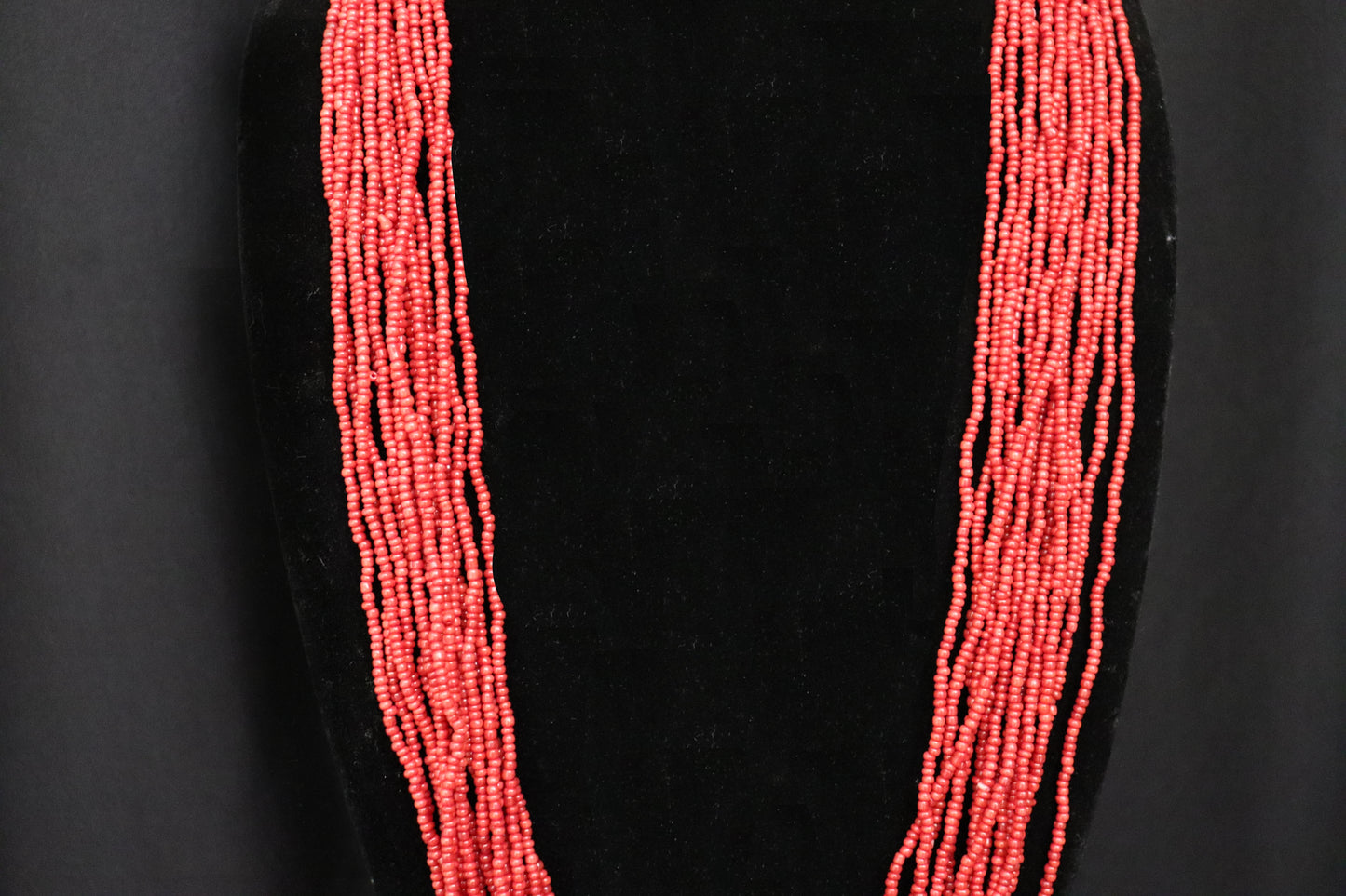 Multilayered Sunset Orange Necklace