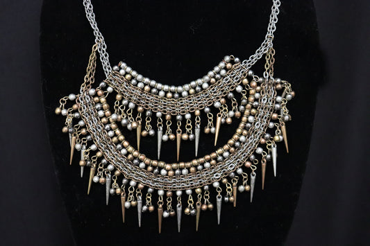 Stunning Gold and Silver Unisex Neckpiece.