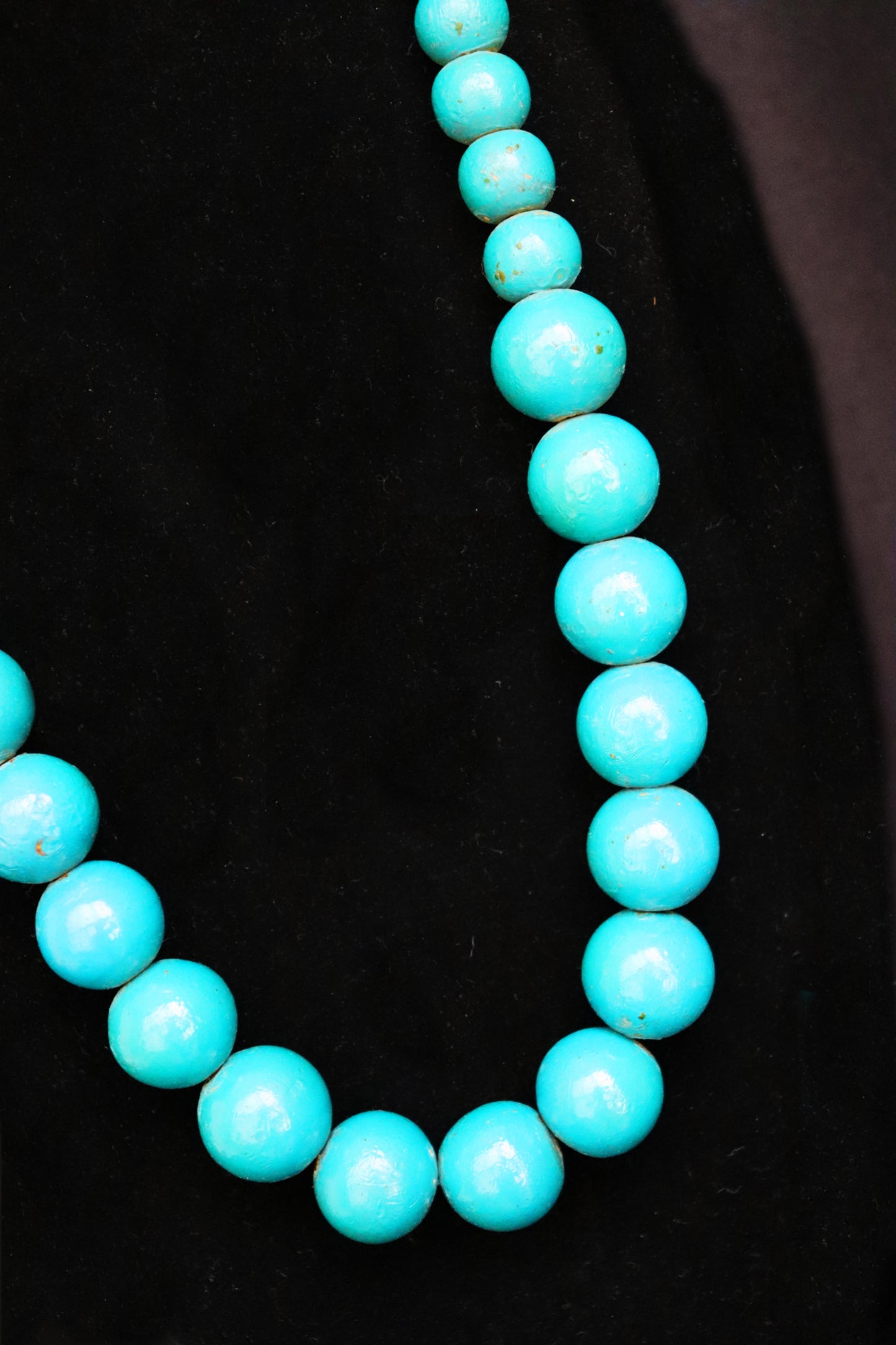 Cerulean Breeze Wooden Beads Necklace