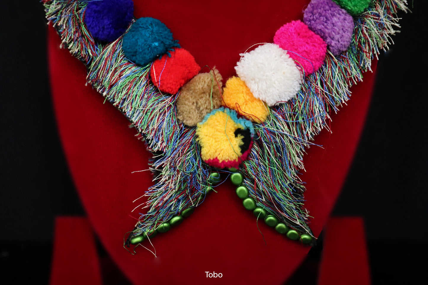 Rainbow Pompom Delight Necklace